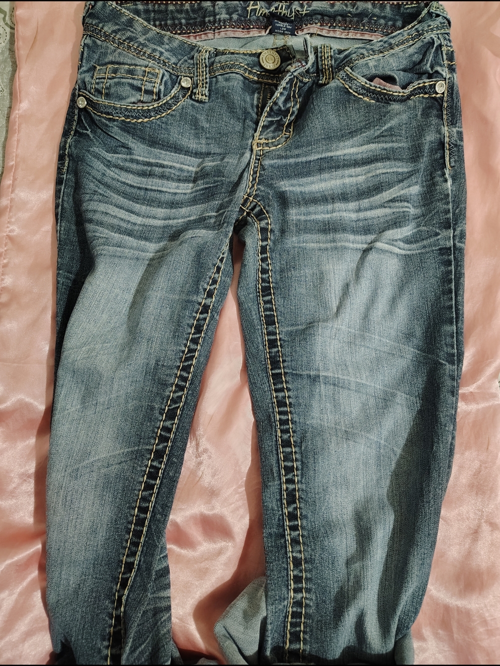 Amethyst Jeans Women’s Washed Blue Skinny Jeans
